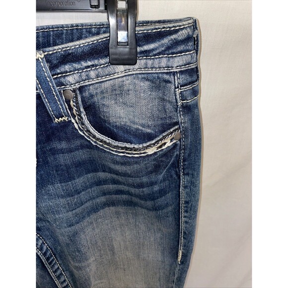 Vigoss Women’s Capri Jeans Size 30x27 Blue Rodeo Cowgirl Western - Picture 4 of 12